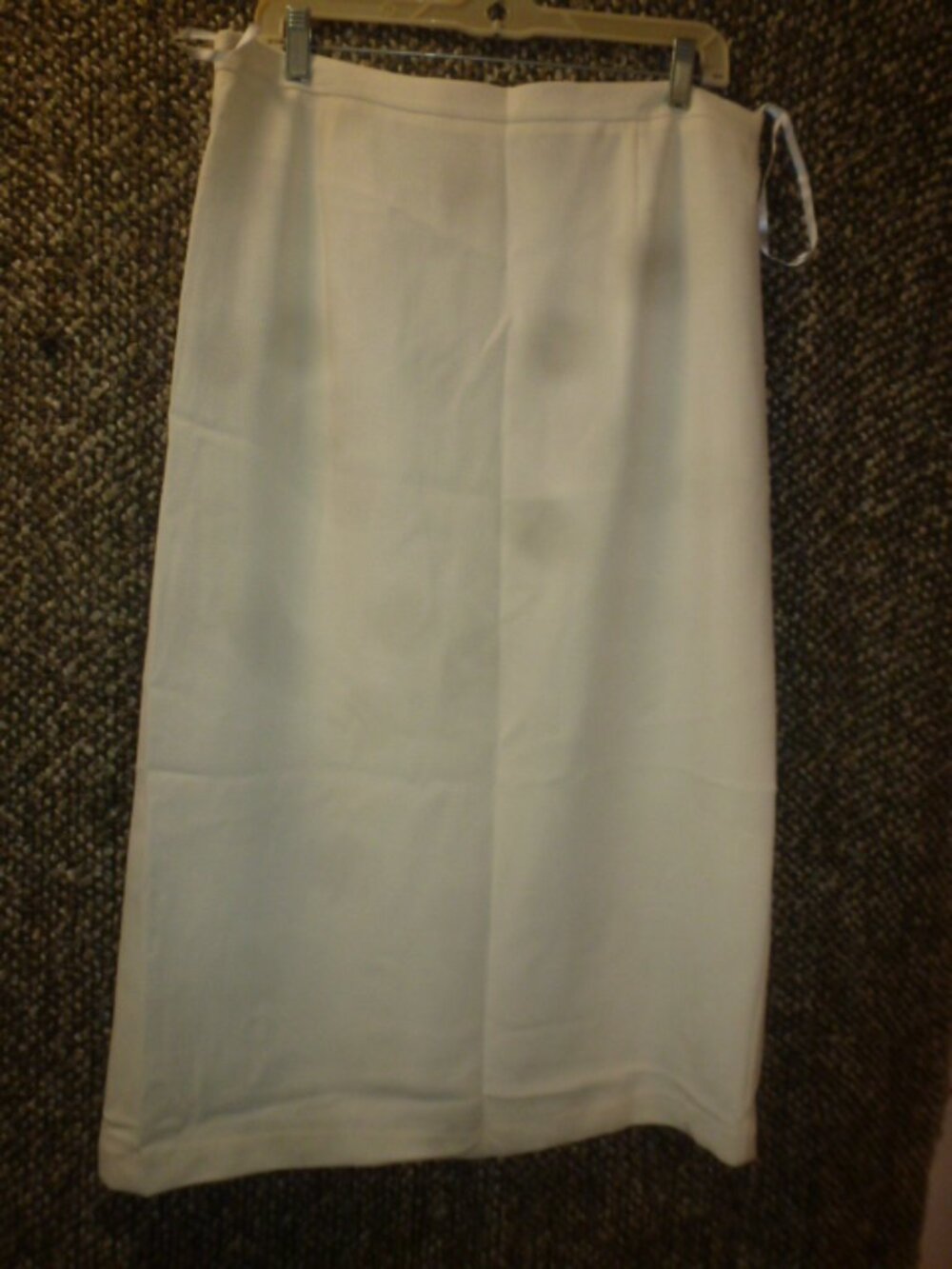 Elegant White Maxi Skirt | Size 16 | NWT | Back Slit | Fully Lined